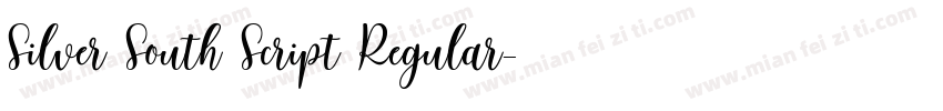 Silver South Script Regular字体转换